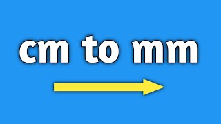 How to convert cm to mm  how to convert centimetre to millimetre  Conversion of cm to mm maths [upl. by Sexela]