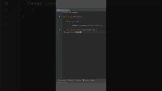 Creating Thread by implementing Runnable interface in JAVA SHORTS [upl. by Anniahs]