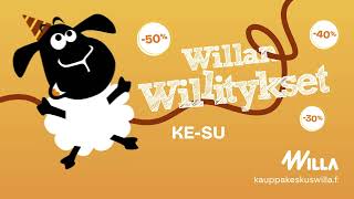 Kauppakeskus Willan Willitykset ke–su 2–610 [upl. by Ayaet238]