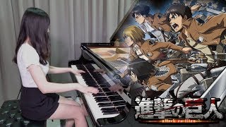 「Shinzou wo Sasageyo」Attack on Titan  Rus Piano  FULL Ver [upl. by Runck]