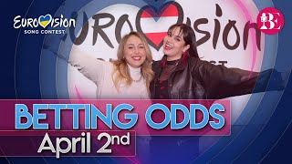 Eurovision 2023 Betting Odds Ranking  02042023 [upl. by Athenian262]