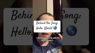 Time to talk about my song “Hello World” 🌎🎶 helloworld indiemusic originalmusic singer [upl. by Ibot]