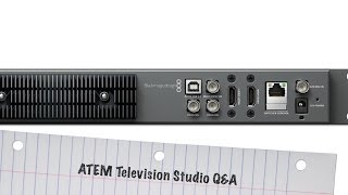 BlackMagic ATEM Television Studio Streaming Recording via USB and iPad  Tablet Control [upl. by Notserc]