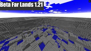 Minecraft Beta Far Lands in 121 [upl. by Fraser]