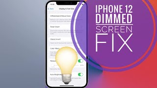 How To Fix iPhone 12 Dimmed Screen Low Brightness Dark Display [upl. by Layod]