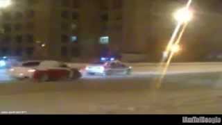 evo drifting circles around helpeless cop [upl. by Larson]