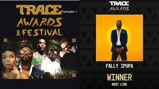 FALLY IPUPA REMPORTE LE TROPHÉE DE BEST LIVE AUX TRACES AWARDS 023 DEVANT BURNABOYWIZKIDYEMI ALADE [upl. by Wu15]