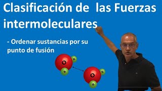 Clasificación de las Fuerzas intermoleculares Ordenar sustancias por su punto de fusión [upl. by Anirpas]