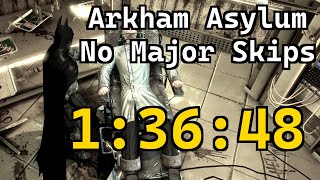 Batman Arkham Asylum Speedrun No Major Skips in 13648 obsolete [upl. by Ahsimal]