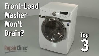 Washer Won’t Drain — Washing Machine Troubleshooting [upl. by Hinze]