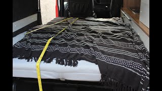 IKEA Sofa bed made into rockamproll bed for campervan [upl. by Shanley]