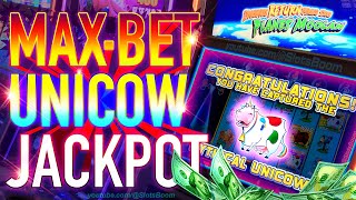 MAXIMUM BET UNICOW JACKPOT HANDPAY  Invaders Return From the Planet Moolah  CASINO SLOTS [upl. by Spiros]