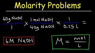 Molarity Practice Problems [upl. by Koh]