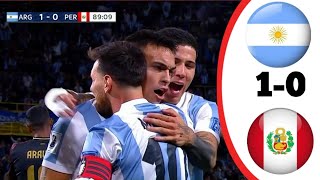 Argentina vs Peru 10 qualify match highlight 2024  today match highlight [upl. by Eliezer]