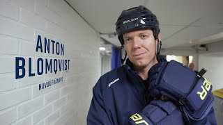 Anton Blomqvist inför HV71Rögle BK [upl. by Annaer]