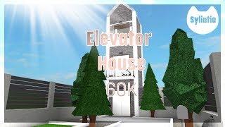 Elevator House 60K  Bloxburg Speedbuild [upl. by Auginahs376]