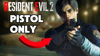 Can you beat Resident Evil 2 pistol only [upl. by Oiramal]