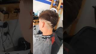 CORTE DEGRADE Y DISEÑO💈video viralvideo moda fypシ゚viral [upl. by Jeannine]