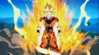 GOKU SUPER SAIYAN MOVESET ALL SKILL AND ULTIMATE DRAGONBALL FIGHTER Z [upl. by Anaidiriv847]