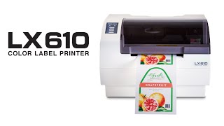 Primera LX610 Color Label Printer with PlotterCutter  Short Version [upl. by Nelson839]