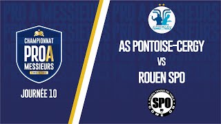 PRO A MESSIEURS  J10  AS PONTOISECERGY  SPO ROUEN [upl. by Yeleen]