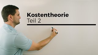 Kostentheorie Teil 2 Berufskolleg Wirtschaft Verwaltung [upl. by Gorman]