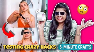 Testing out viral CRAZY Hacks by 5 Minute Crafts  Jennis Hacks [upl. by Anifur]