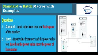 Alteryx Macros  Standard Macro amp Batch Macro with examples  Alteryx Hands On Questions Part 13 [upl. by Dambro]