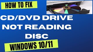 CD DVD Drive Not Reading Discs in Windows 10  11 Fixed [upl. by Kosey]