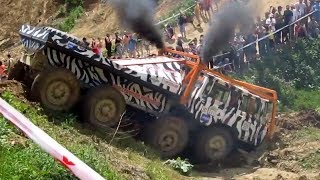 NEW Truck trial Tatra 813 8x8 quotZEBRAquot  MUDFEST 2014 [upl. by Ydaj]