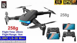 LSRC LS38 GPS 6K Long Range Brushless Drone – Just Released [upl. by Nevram369]