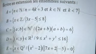 Exercice N°4 page 104 sur les ensembles almoufid [upl. by Winfred]