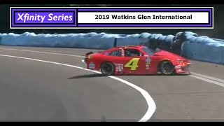 All NASCAR Crashes from the 2019 Zippo 200 at the Glen [upl. by Yeslaehc]