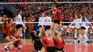 NCAA 2015 Finals Highlights  Nebraska vs Texas womens volleyball [upl. by Nananne424]