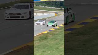 3 Porsches vs 1 Ford porsche ford fordmustang racecar motorsports [upl. by Audwen146]