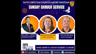 Live Sunday Service 20 Oct 2024  Faith Christian Church Lahore  Faith TV  Ps Cecil John Barkat [upl. by Yllime]