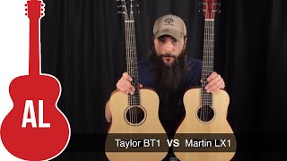 Martin LX1 vs Baby Taylor  A Travel Guitar Comparison [upl. by Adnohrahs]