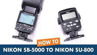 How to pair Nikon SB5000 to Nikon SU800 [upl. by Ysak]