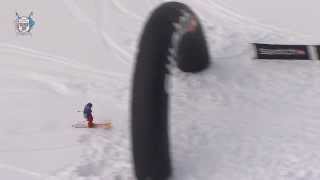 Julien Regnier  Backcountry Slopestyle run 2  Swatch Skiers Cup 2014 [upl. by Markiv]