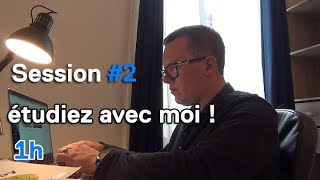 Etudiez Avec Moi 1h No Music Concentration Focus Session 2 [upl. by Kedezihclem371]