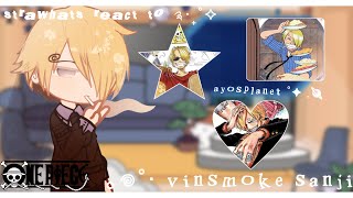 𖥔 ݁ 🪐˖  pre ts strawhats react to vinsmoke sanji ｜WIP ⚠️ ｜ONE PIECE ｜ayosplanet [upl. by Eizus]