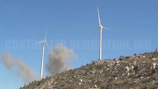 297 Tall Wind Turbines  Controlled Demolition Inc [upl. by Pacien939]