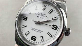 Rolex Oyster Perpetual Air King 34mm Oyster Bracelet 114200 Rolex Watch Review [upl. by Augusto351]