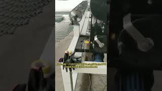 Automatic PVC Wire Chain Link Fence Diamond Mesh Making Machine [upl. by Yhtamit]