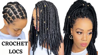 🔥 How To  CROCHET FAUX LOCS NO WRAPPING  NO RUBBER BANDS  Protective Style  Tupo1 [upl. by Tsepmet]