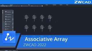 ZWCAD 2022 New Feature Videos Associative Array [upl. by Frasco88]