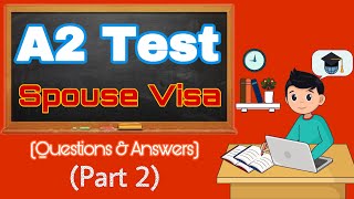 A2 Grade 3 Test Spouse Visa Uk Questions amp Answers Part 2  A2 English Test extension Visa 2023 [upl. by Ennaitak]