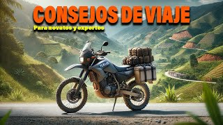 V204  ¿novato o pro Consejos para Viajar en Moto Larga Distancia Equipaje Seguridad y Más [upl. by Kreegar]