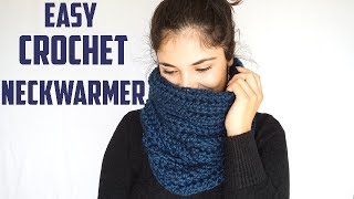 THE VALDIVIA CROCHET COWL SUPER EASY NECKWARMER  CJ Design ♡ [upl. by Ange]