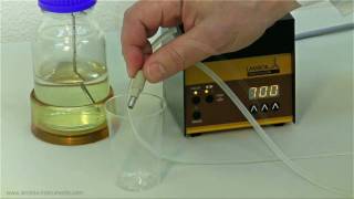 Peristaltic pumps tubing pumps LAMBDA Calibration of the flow rate [upl. by Cowden25]